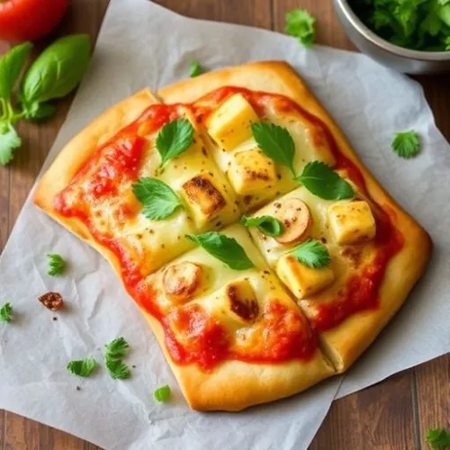 Paneer Pocket Pizza